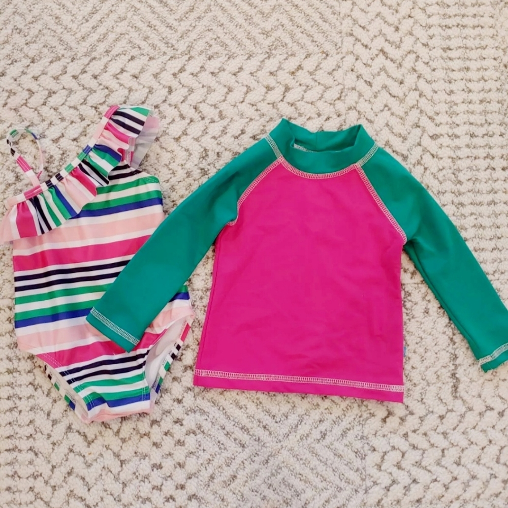 The honest co rashguard swimsuit 12-18